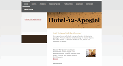 Desktop Screenshot of hotel-12-apostel.de