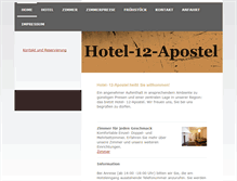 Tablet Screenshot of hotel-12-apostel.de
